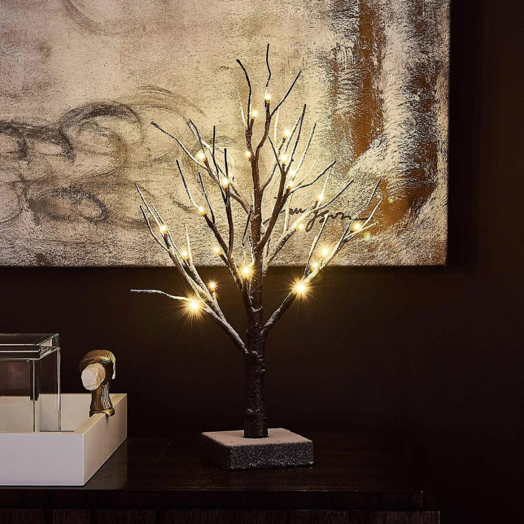 Árvore de Natal Decorativa Premium com Toque Invernoso