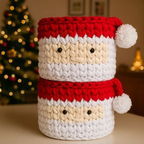Porta Panetone de Crochê Artesanal - Decoração e Presente de Natal